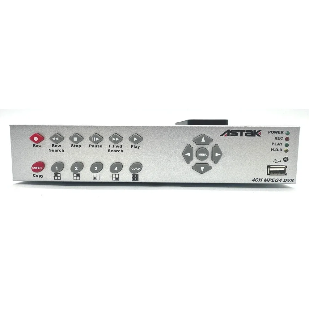 Astak 4CH CCTV DVR CM-04DEV Security Surveillance Recorder Hard Drive & Remote